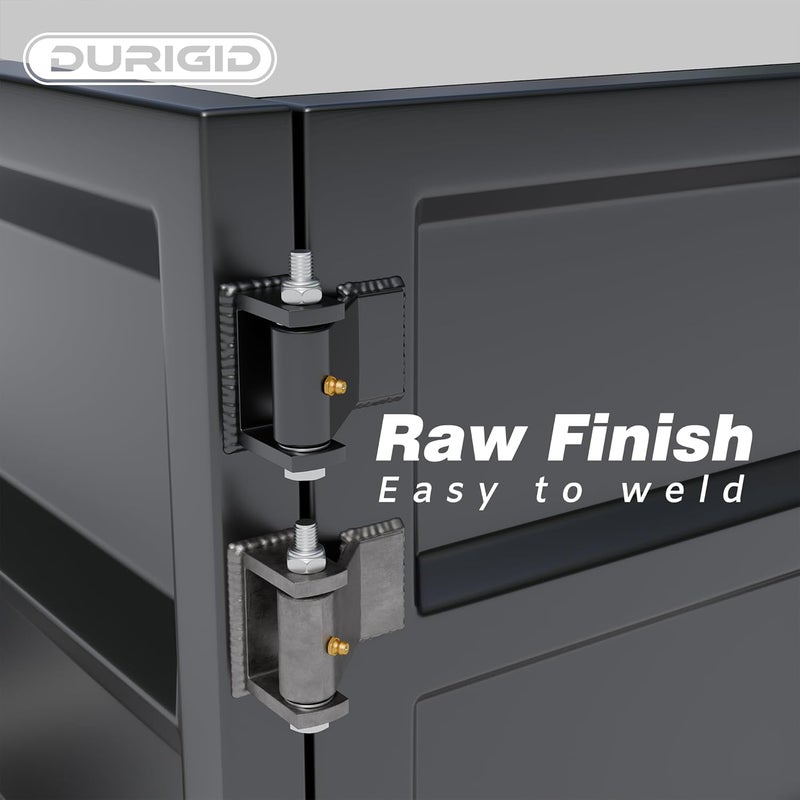 DURIGID Dump Trailer Hinges with Zerk Grease Fitting, Trailer Hinges Weld on, Trailer Door Hinges Heavy Duty Used for Trucks, Dump Trailers, BBQ Smokers, Raw Finish, 4 Pack - Image 5